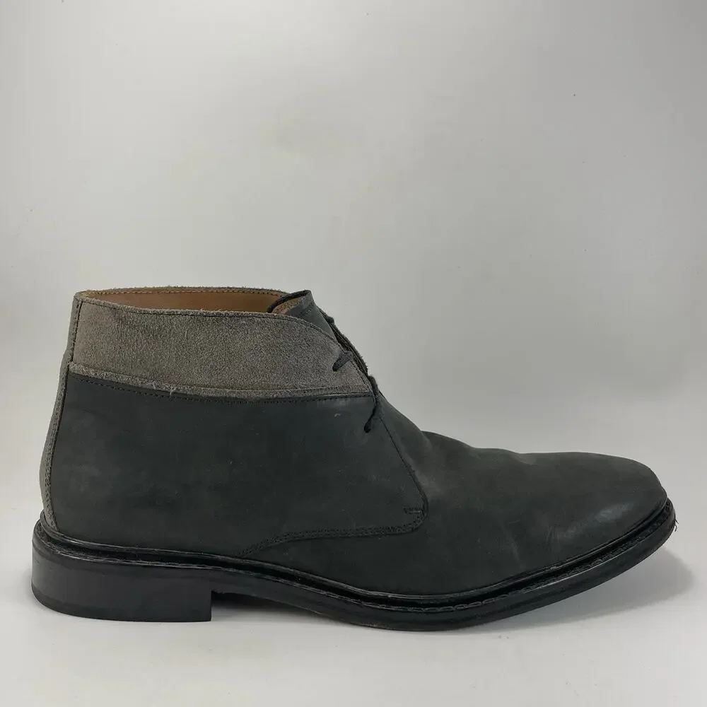 Cole Haan Colton Chukka Boots Mens 11 Gray Nubuck Lace Up Ankle Shoes